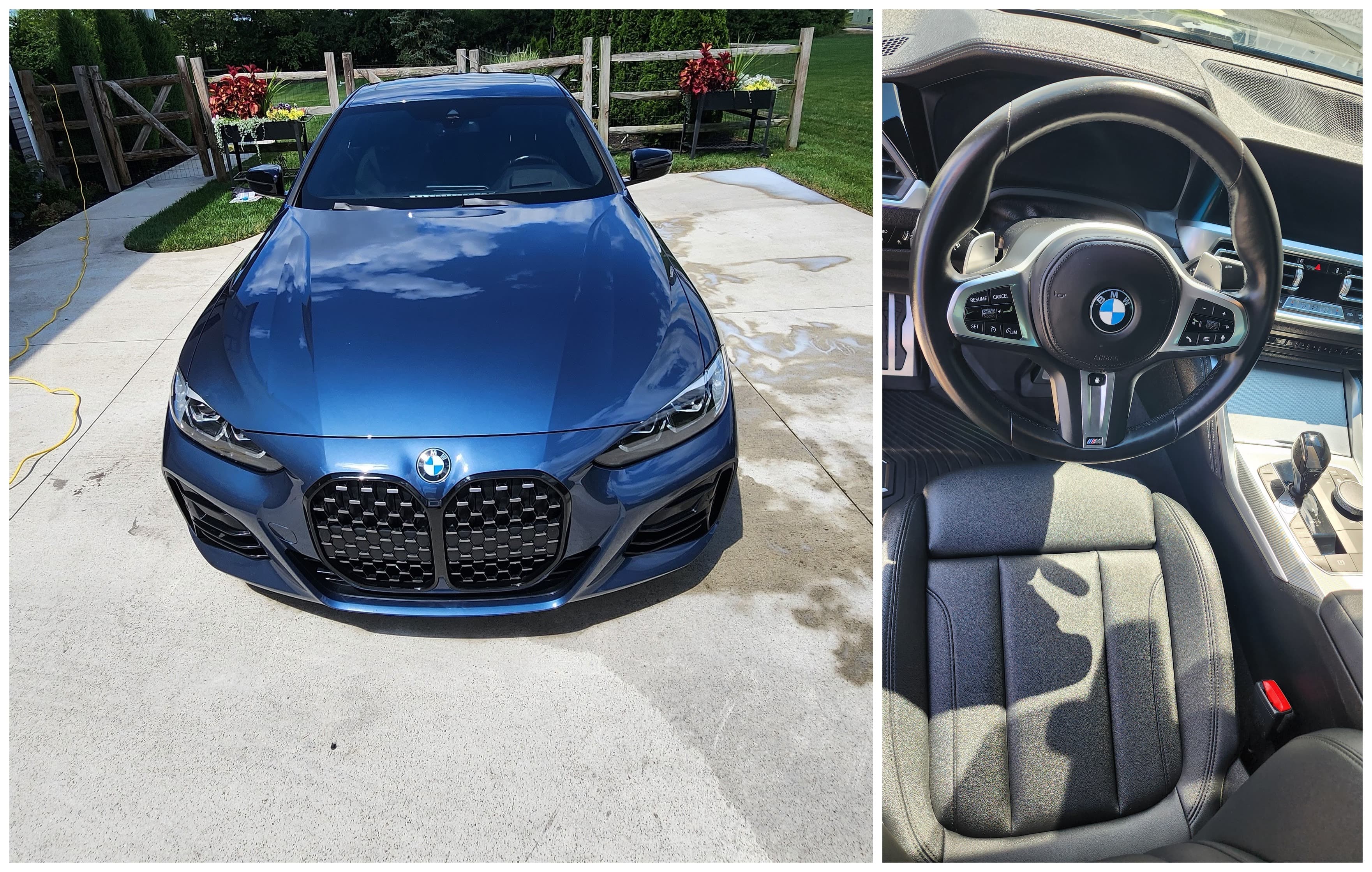 Complete Detail before and after on a BMW